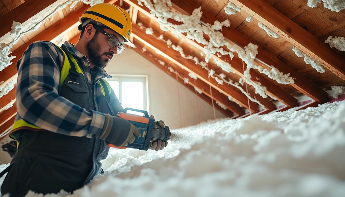 Effective spray foam removal per m2 showcased by a contractor in action.