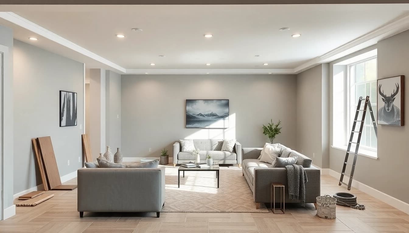 Transform your space with stunning basement renovation designs that elevate home aesthetics.